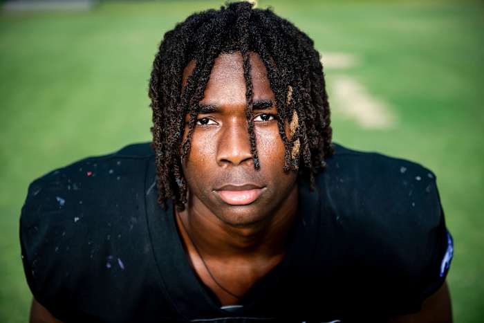 2024 ILB Edwin Spillman during a photoshoot at Lipscomb Academy in Nashville, Tennessee, on June 22, 2023. (Photo by Nicole Hester of The Tennessean)